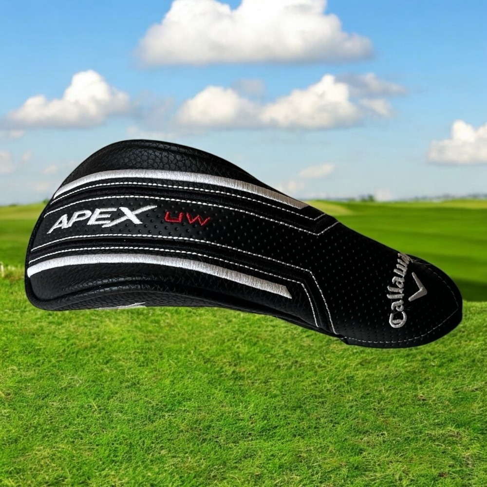 CALLAWAY APEX UW Hybrid Golf Club Head Cover Headcover Black White Red